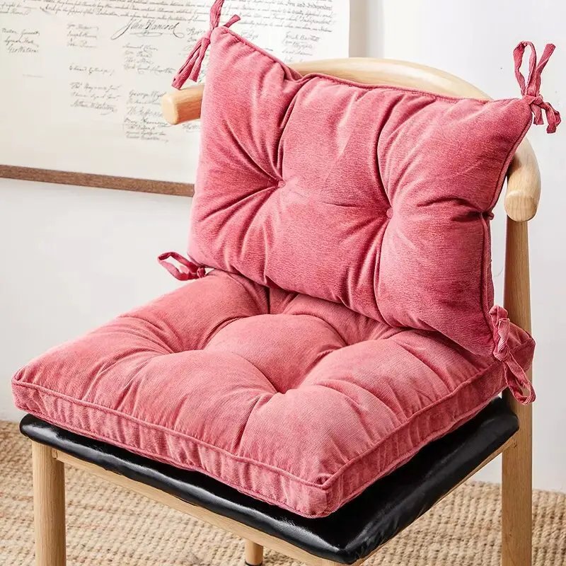 Cushion Fashion Pure Color Plush Chair Pad Tatami Bay Window Decor Back Cushion