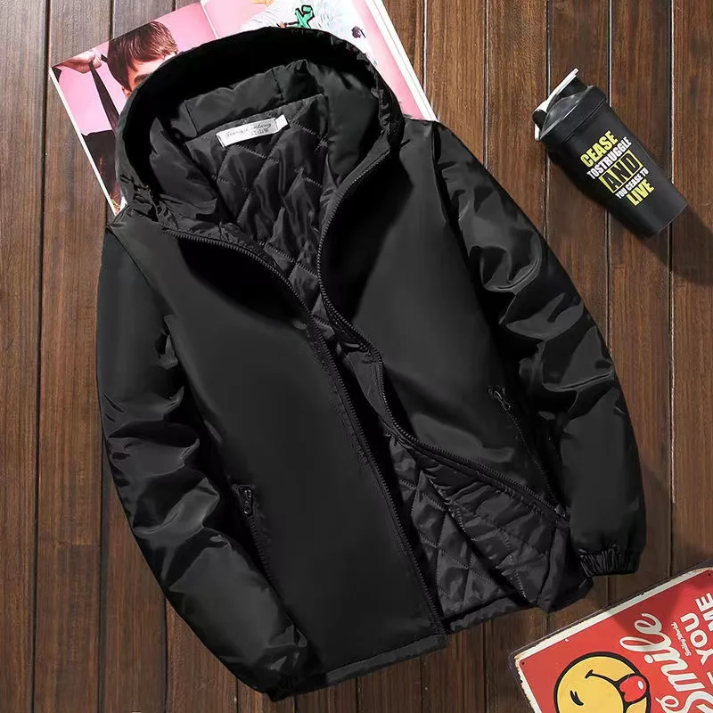 Hooded New Mens Cotton Padded Jacket Winter Thick And Warm Male Jacket Korean Style Trendy Cotton Clothing Loose Large Size Coat