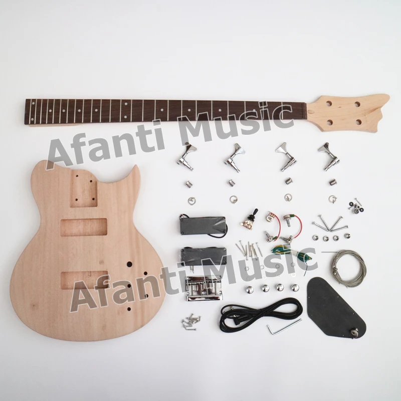 

Electric Unfinished Guitar Bass DIY Kits 4 Strings Guitarra DIY Electric Bass Kit With All Hardware (ATM-059)