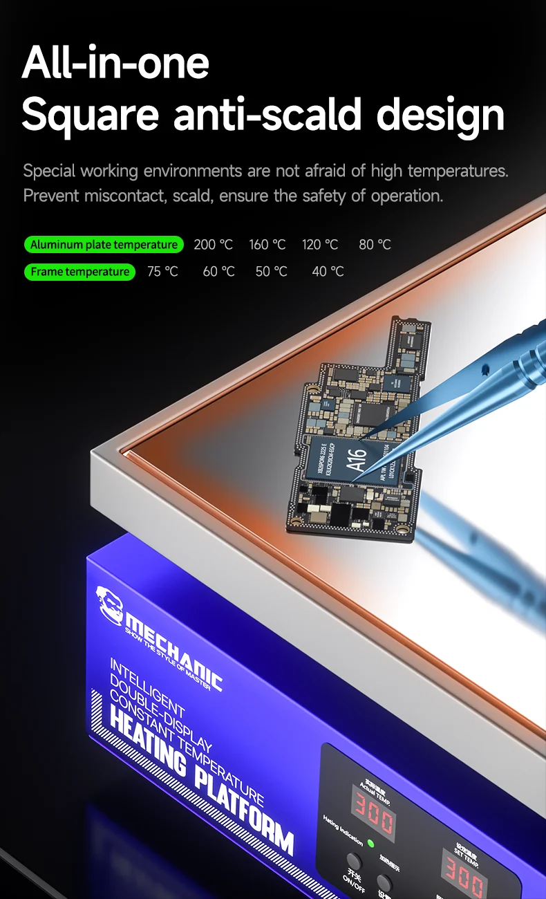 Механик HT-30 HT-34 интеллектуальный цифровой дисплей нагревательный стол с