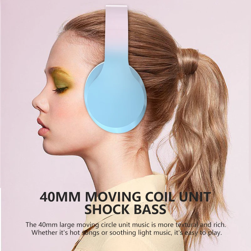 Bluetooth-гарнитура с микрофоном и градиентным цветком