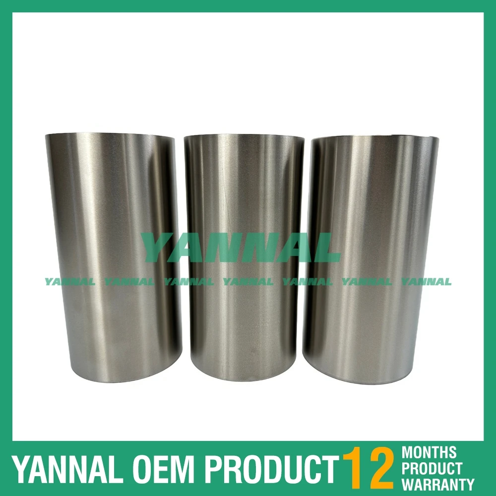 Фото 3 шт. гильза цилиндра для деталей двигателя экскаватора Yanmar 3TNE88 3TNV88 3D88E 3D88 №1