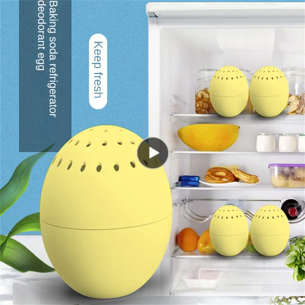 

Egg-shaped Refrigerator Deflavoring Eggs Fall-proof Convenient Refrigerator Deodorant Durable Bacteriostatic Yellow Eliminator