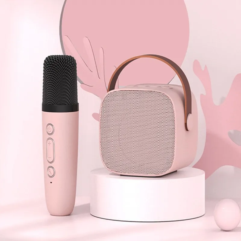 Купи 2022 New Mini Wireless Mic Bluetooth Small Speaker Outdoor Portable Karaoke Microphone Audio All-in-one Microphone Stereo Bass за 2,698 рублей в магазине AliExpress