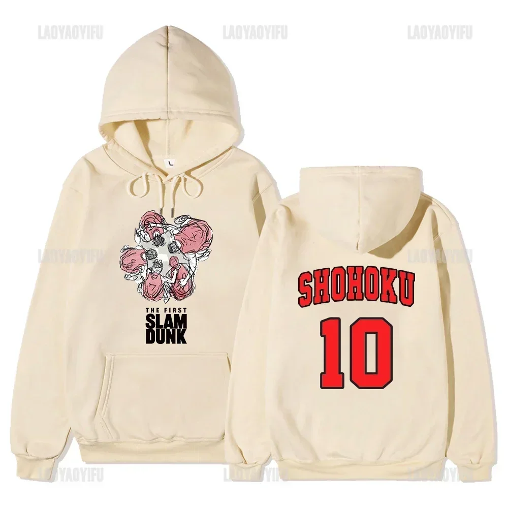 Толстовка с рисунком аниме Slam Dunk The First Shohoku теплая для мужчин и женщин удобная