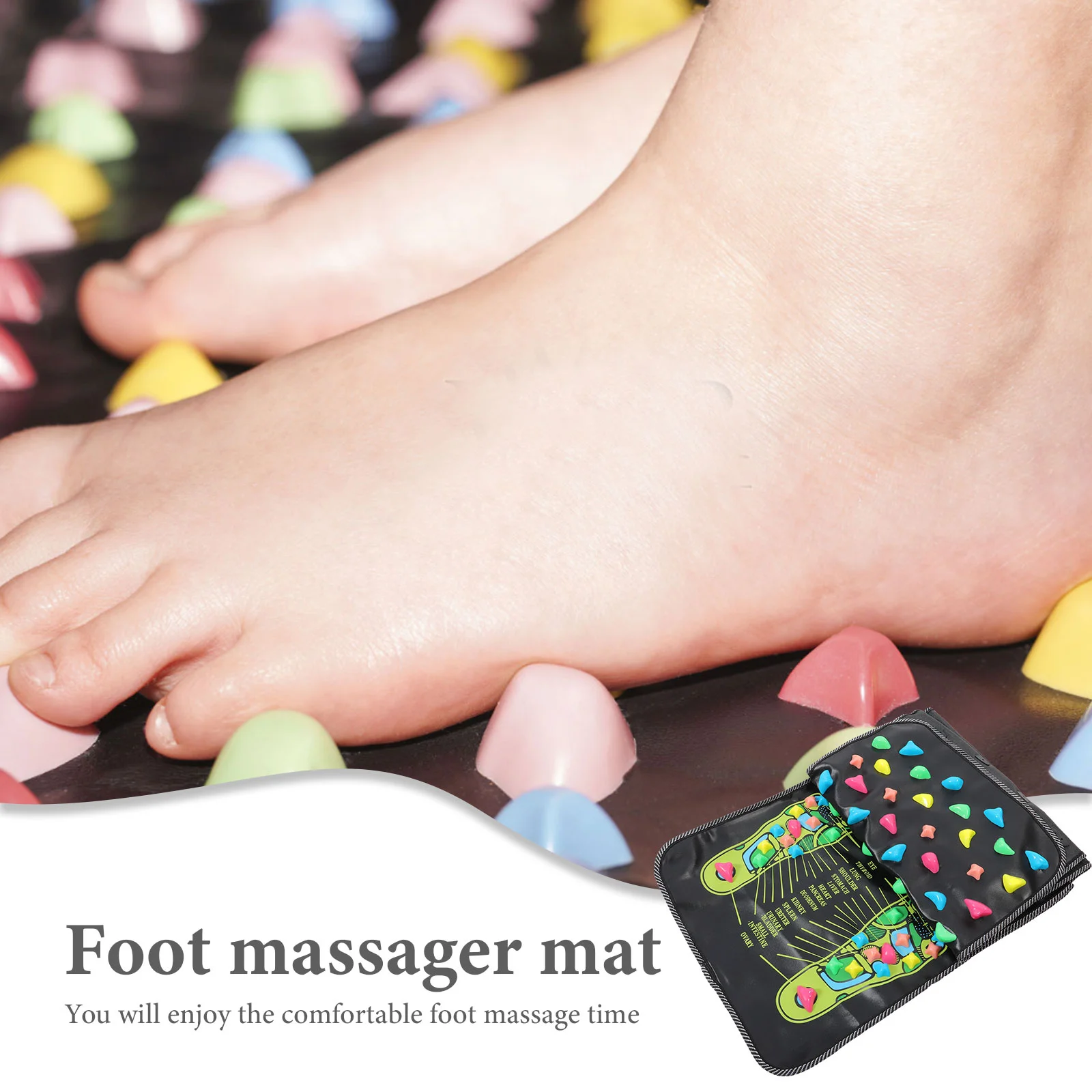 Коврик для ног из булыжника массажный коврик мышц рефлексологический массажер