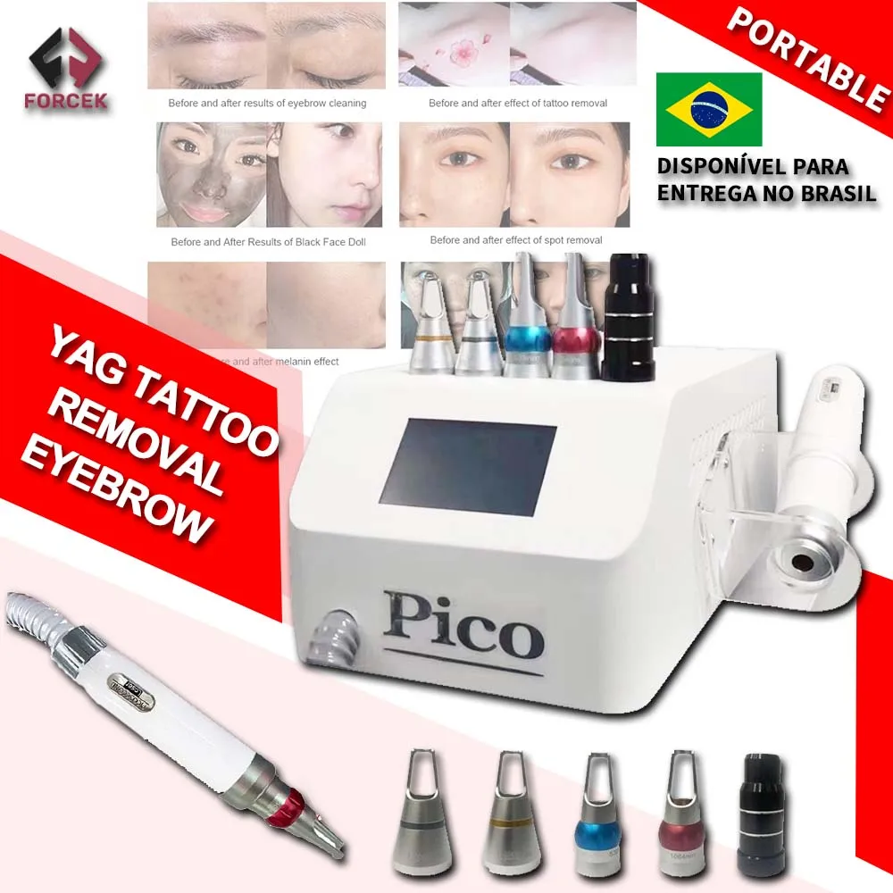 

2023New ND YAG Picosecond Laser Eyebrow Washing Freckle Remover Skin Rejuvenation Carbon Peeling Whitening Beauty Machin