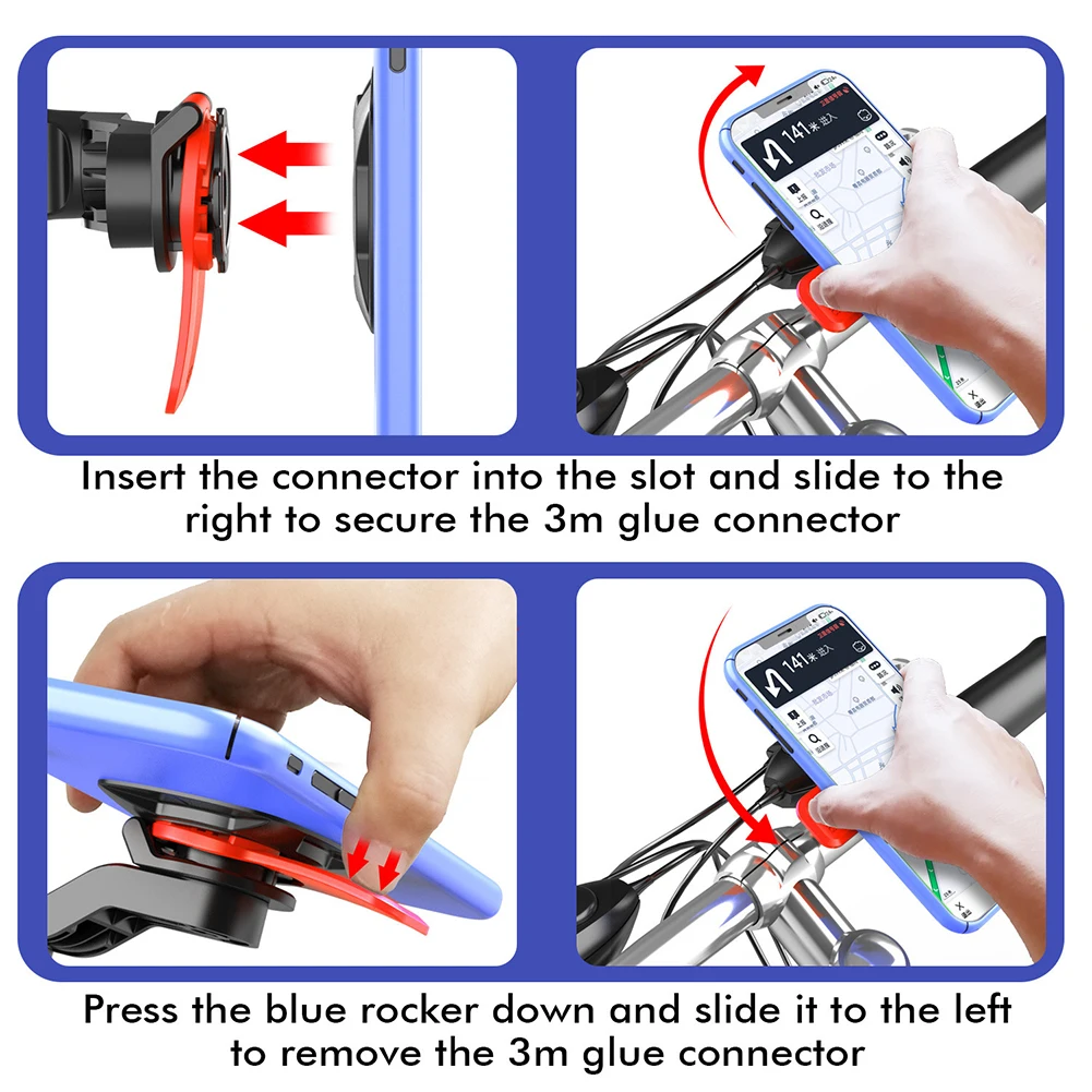 

Bracket Mobile Phone Holder 360° Rotation Bicycle Accessories Cell Phone Mount Holder Cycling Parts Detachable