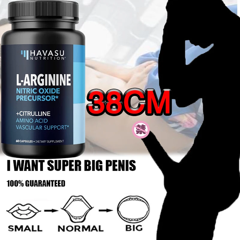 

L-Arginine Nitric Oxide Supplement Builds Muscle, Enhances Blood Supply, Increases Energy, Long-Lasting, Delayed, Adult Health