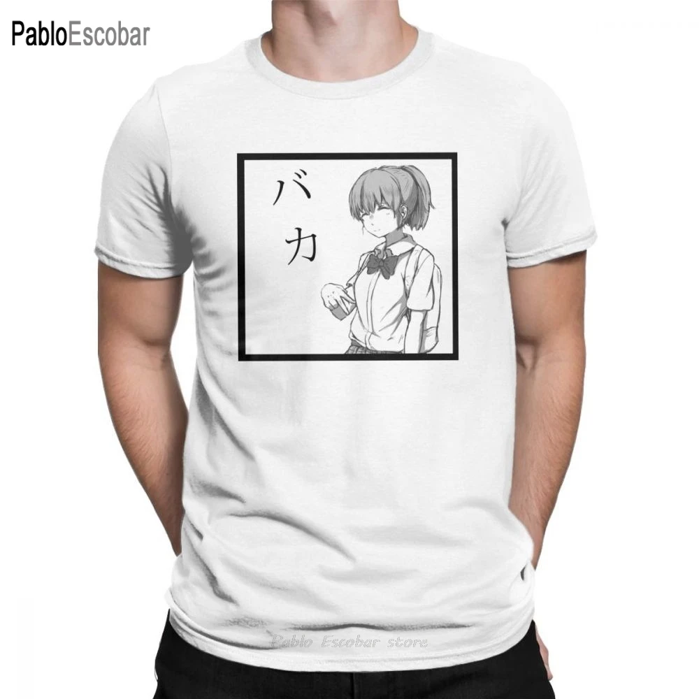 

Koe No Katachi Nishimiya Baka T-Shirt for Men A Silent Voice Japanese Cotton Tee Shirt Short Sleeve T Shirt Gift Tops