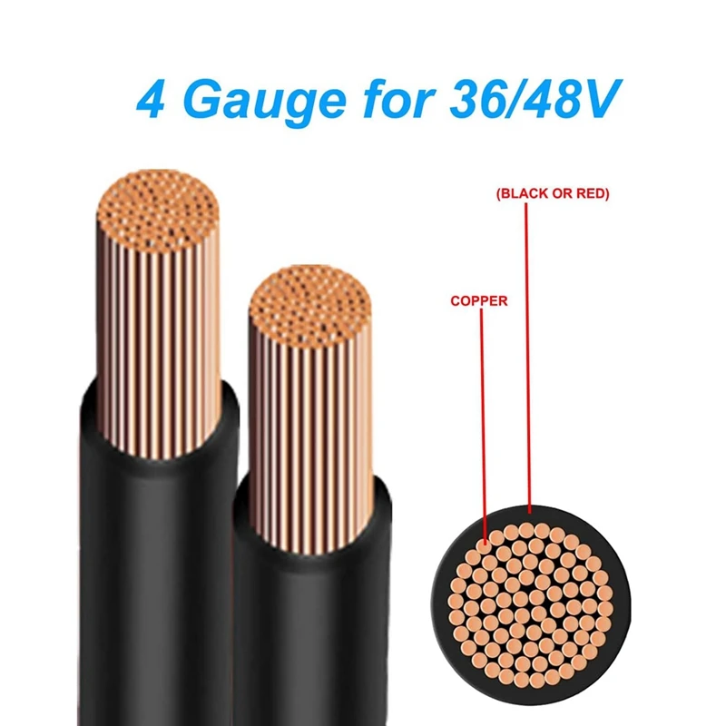 5 шт. кабели для батарей гольф-мобиля EZGO TXT 36 В и 48 в 1994-UP набор гибких кабелей