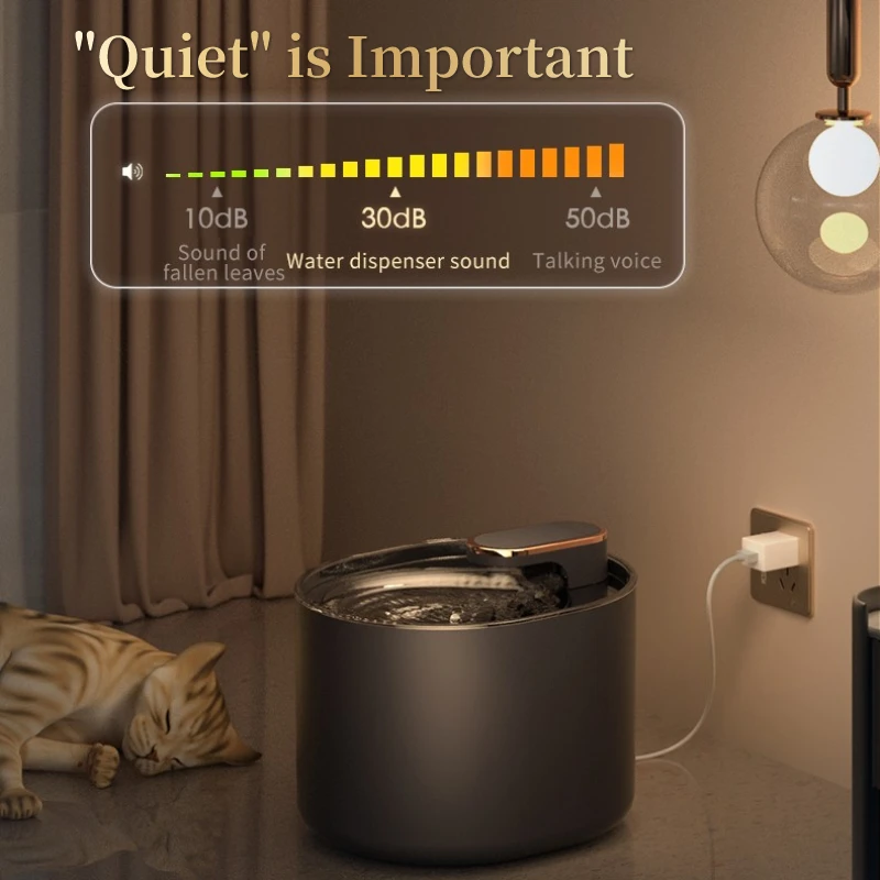 Умный питьевой фонтан для домашних животных автоматический диспенсер воды 3 л с