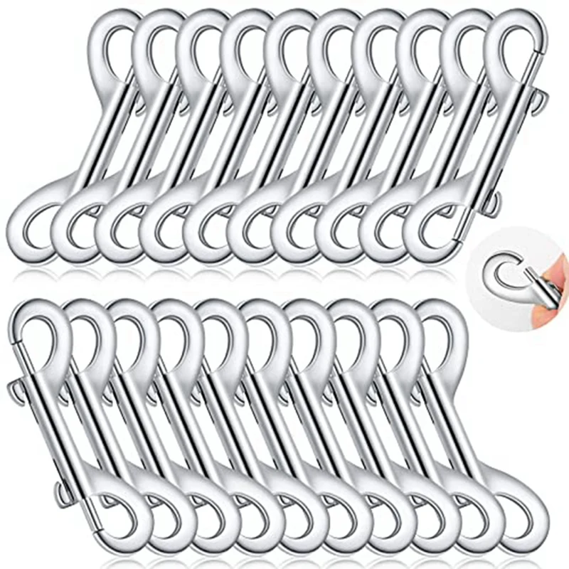 

Double Ended Bolt Snaps Hooks Zinc Alloy Trigger Chain Metal Clips Key Holder For Linking Key Chain,20Pcs