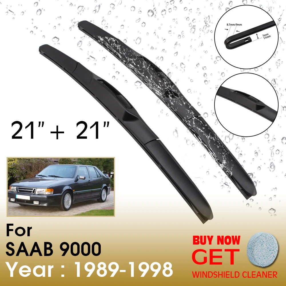 

Car Wiper Blade For SAAB 9000 21"+21" 1989-1998 Front Window Washer Windscreen Windshield Wipers Blades Accessories