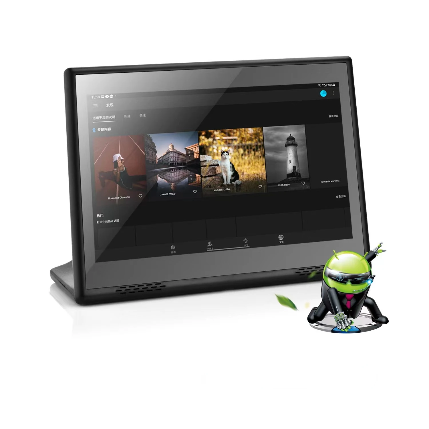 

10 Inch Desk Vertical Android RJ45 USB Interface L Shape Tablet