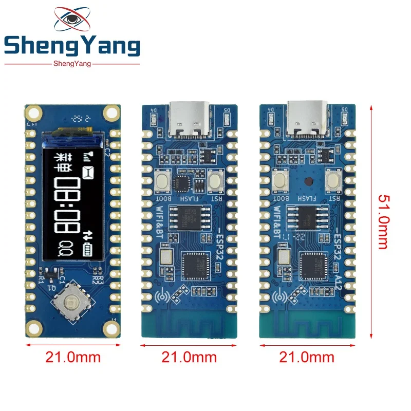 Макетная плата ESP32 C3 материнская с ЖК-дисплеем встроенная антенна 2 4G 32Pin IDF WiFi +