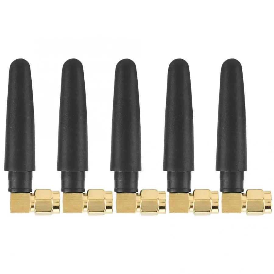 

5pcs 900-1800MHz 2G 3G Antenna SMA Male Plug GSM Aerial with 5.0dBi Gain