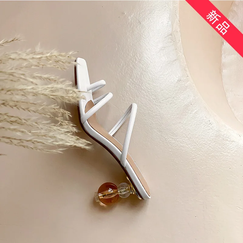 

Special shaped heel sandals for women wearing summer heel sandals for women in Europe and America sandals women sandals