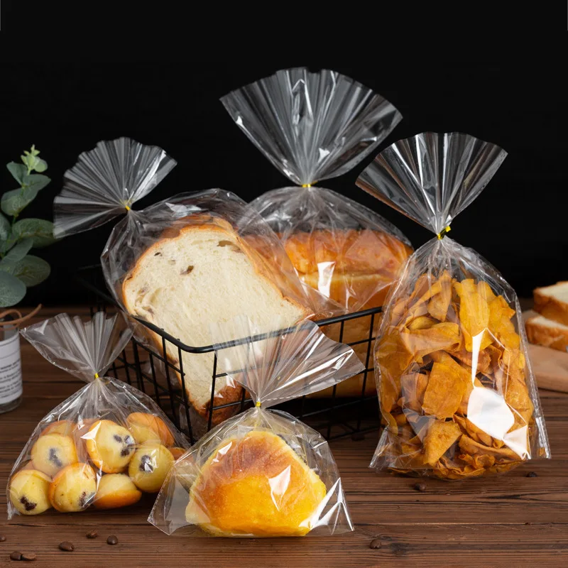 Прозрачный пакет для сладостей пластиковый целлофановый открытый плоский