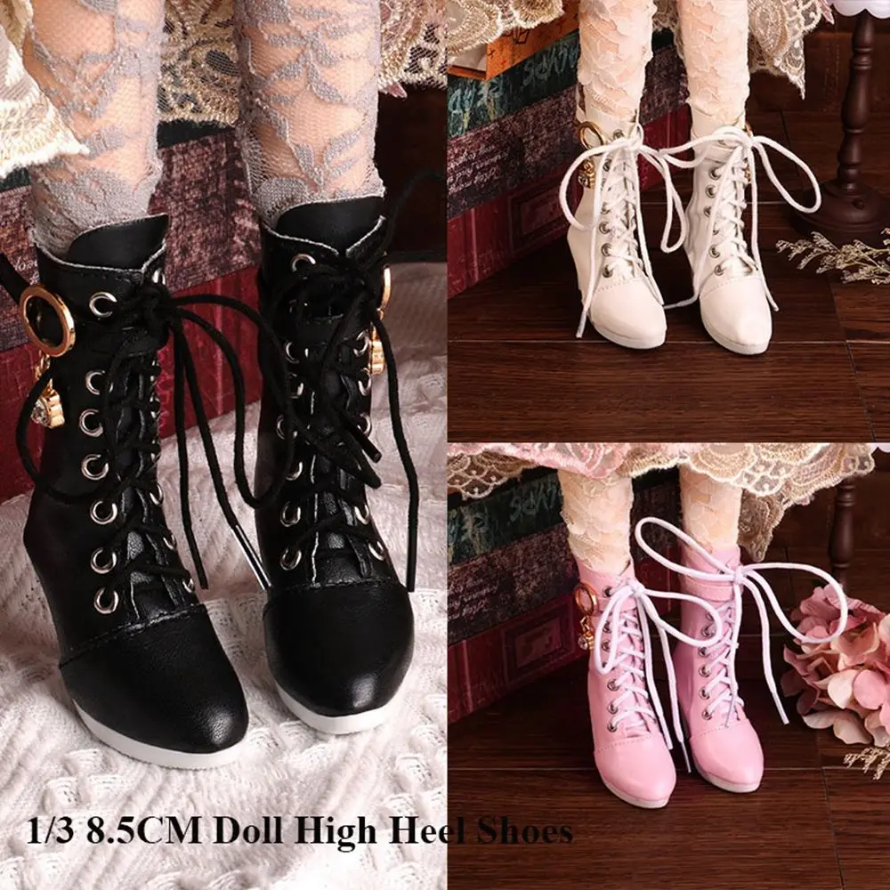 

1/3 Doll Boots PU Leather Martin Boots Toys Mini Fashion Bandage 60cm Doll High Heel For BJD Doll Shoes Clothes Accessories