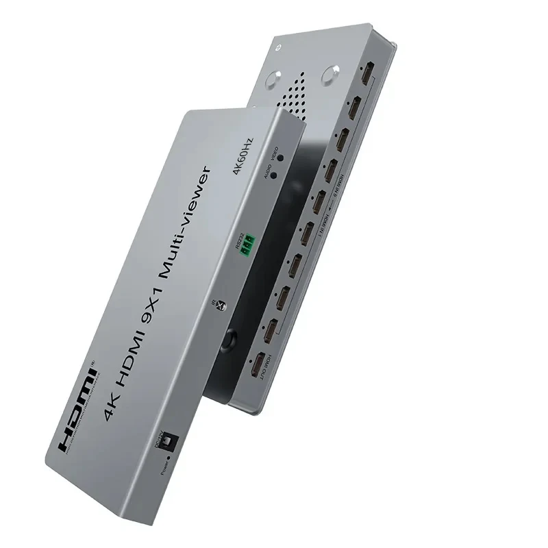 Фото Мультивьюер 9x1 HDMI 4K 60 Гц: 9 входов, 1 выход, бесшовное переключение, 2x1, 4x1, 6x1, 8x1, более 15 режимов отображения №2