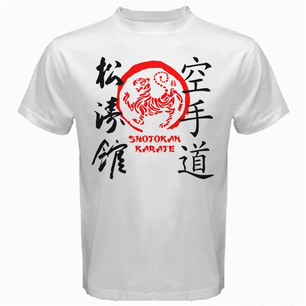 Фото Новая японская футболка Kanji Shotokan Karate Dojo Mix для мужчин, летняя модная мужская футболка с круглым вырезом, футболки, топы №2