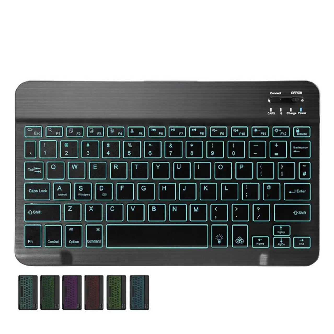 

Lightweight Wireless Keyboard is Applicable to Desktop Computers Laptops Mobile Phones and Tablets Rechargeable and Reusable