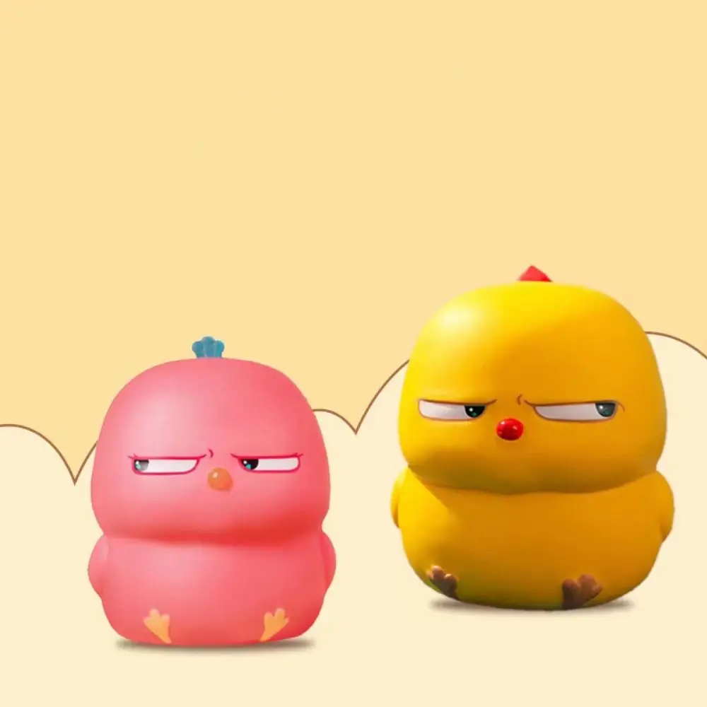 Маленькая желтая курица сжимающая игрушка сенсорная с медленным отскоком