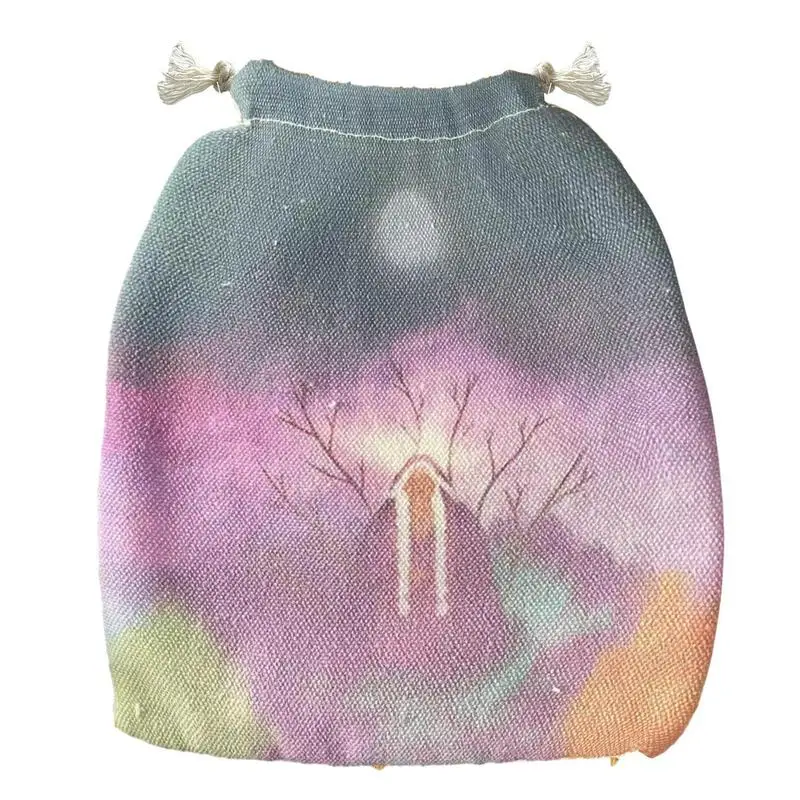 

Bag For Tarot Cards Fleece Tarot Card Pouch Storage Small Drawstring Holder Dice Pouch Travel Bag For Tarot Cards Oracle Deck