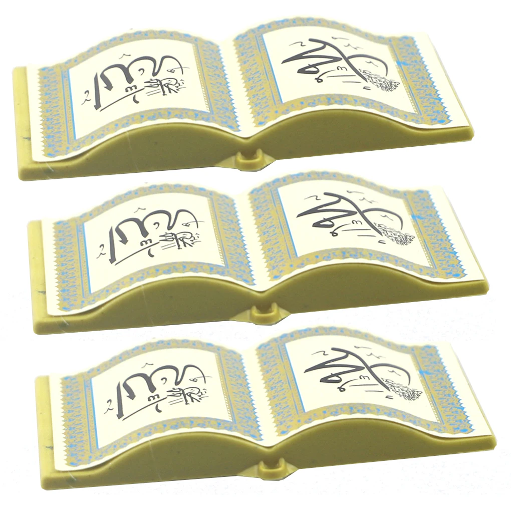 

3 Pieces Eid-ul-fitr the Festival of Fast-breaking Fridge Magnets Islam Style Decor Wooden Creative Gift Durable Party Supplies