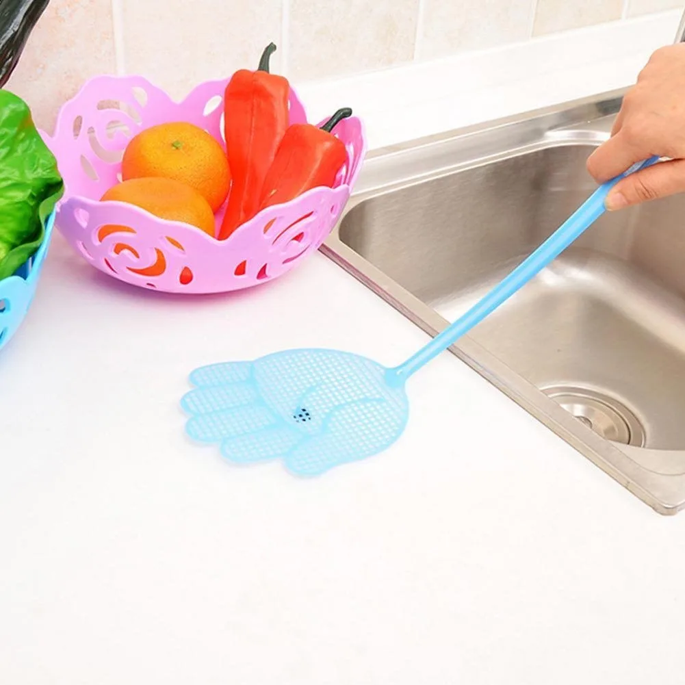 

3pcs Home Long Handle Solid Plastic Universal Practical Hand Shaped Household