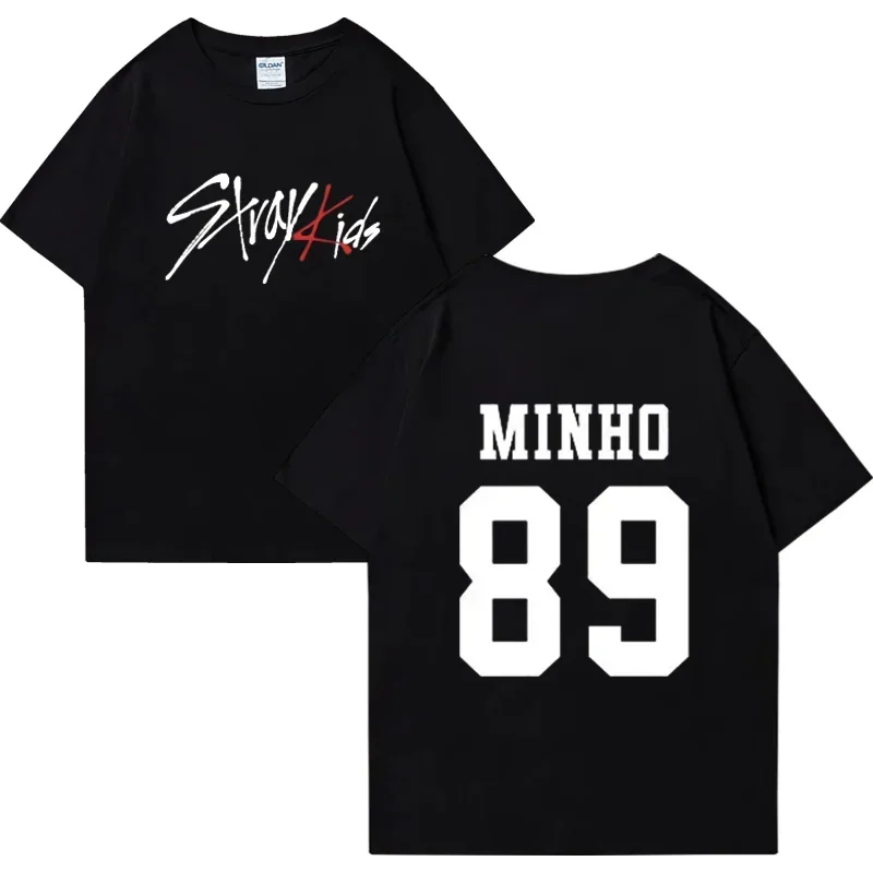 Trend Kpop Stray Kids T Shirt SKZ Men Women Cotton T-shirt Straykids Seungmin FELIX HYUNJIN JEONGIN MINHO harajuku clothing