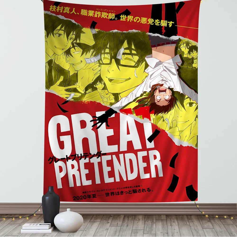 Настенный гобелен с рисунком из аниме сделай сам украшение для дома