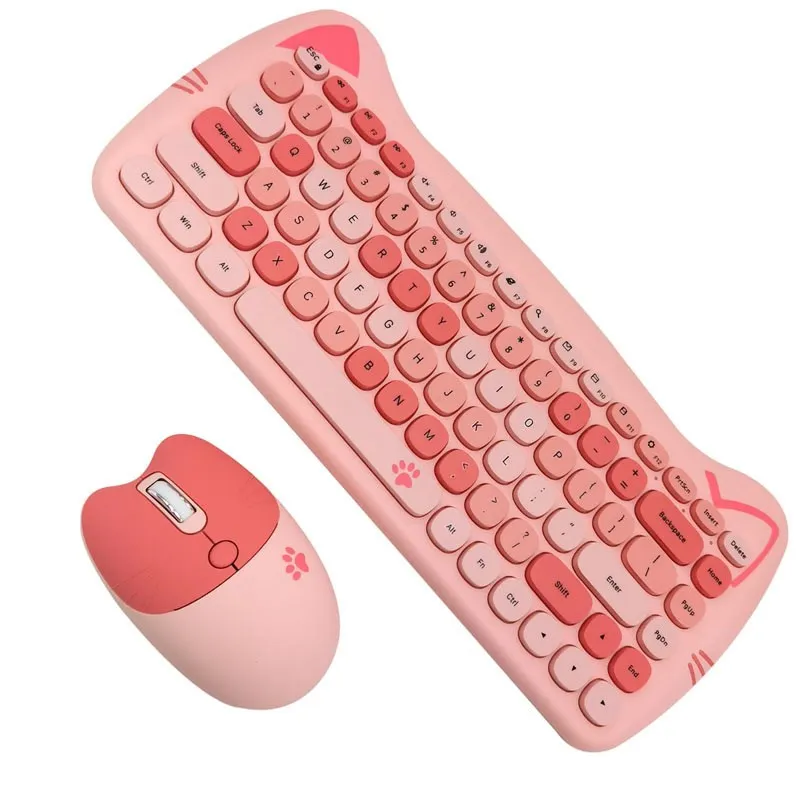 

Cute Keyboard Gaming and Mouse Double Shot Purple Keycaps Pc Gaming Accesories Ipad Keyboards Wireless Mini Low Profile Keyboard