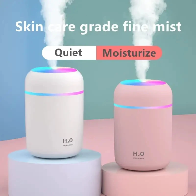 

Colorful Cup Humidifier Atmosphere Lighting Large Capacity Nano Atomization Vehicle Mount Humidification USB Portable Humidifier