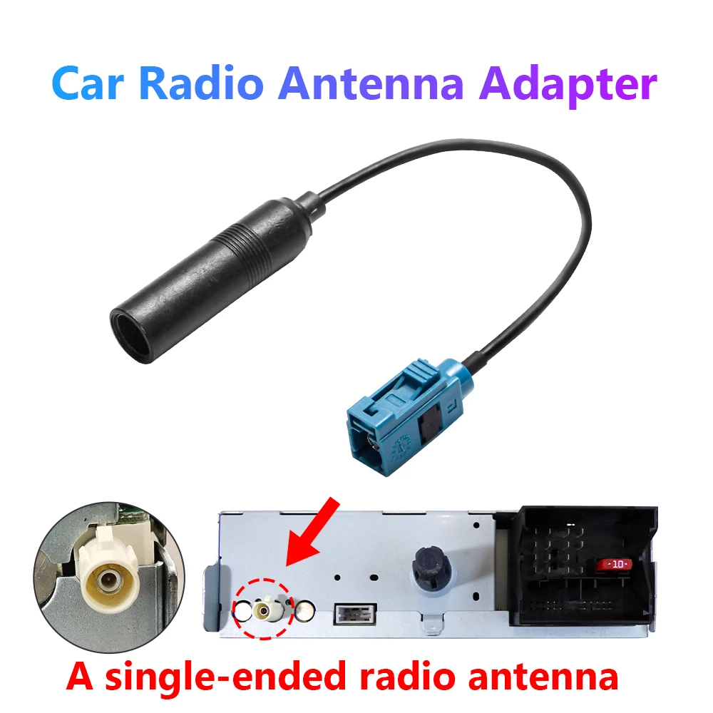 

Антенна-адаптер SNRG для автомагнитолы, FM-радио, AM-стерео антенна, разъем Fakra «Мама-Din», для VW, Skoda, BMW, Chrysler