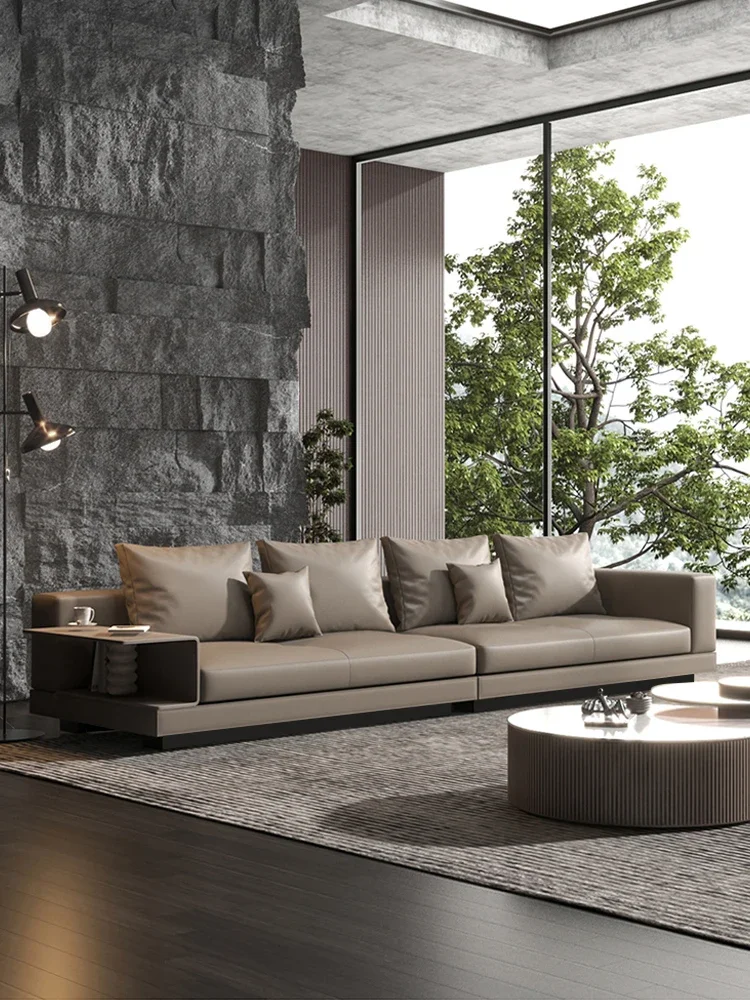 Кожаный диван Connery Canali в итальянском стиле гостиная коровья кожа на первом этаже