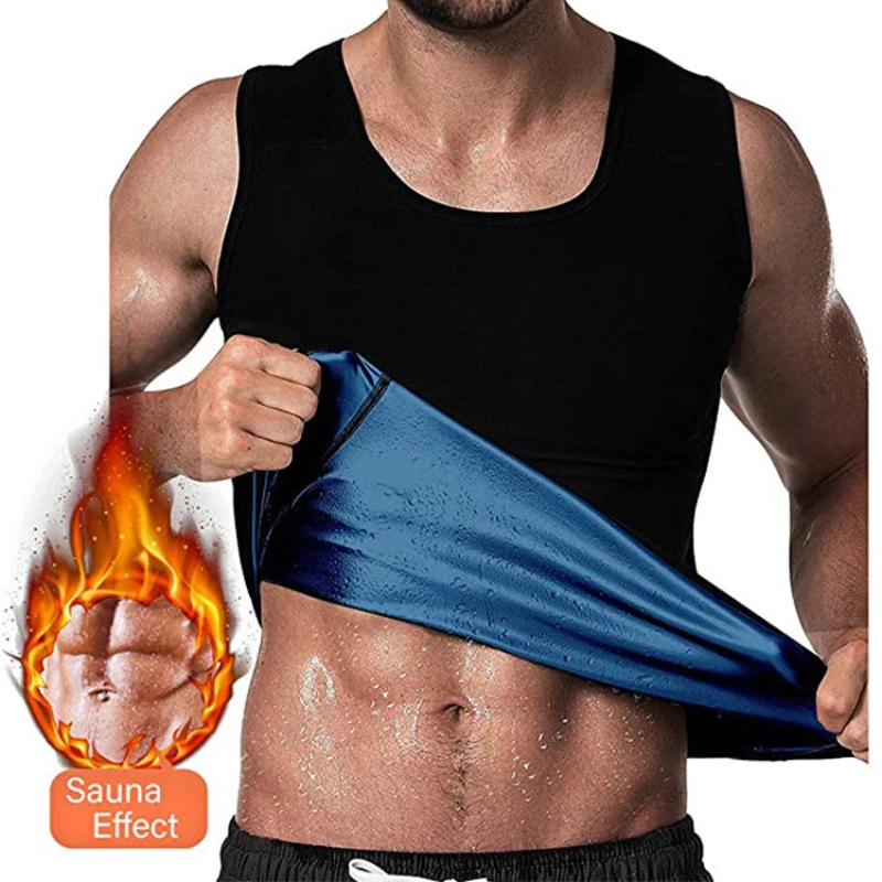 

Men Neoprene Sweat Sauna Vest Waist Trainer Slimming Body Shapers Shapewear Corset Underwear Belly Control Gym Fat Burn Tank Top