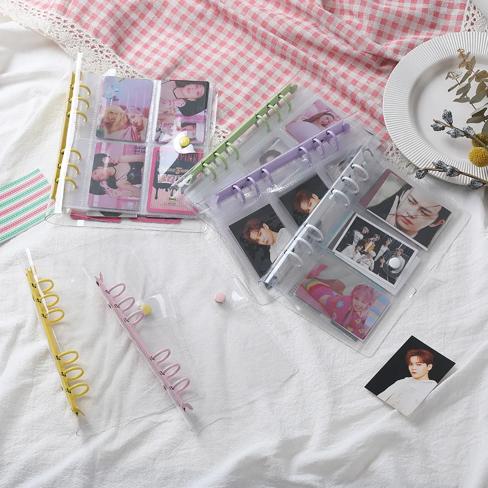 

INS bright transparent loose-leaf book interstitial 3-in-3 photo album this student photo album star chasing storage book