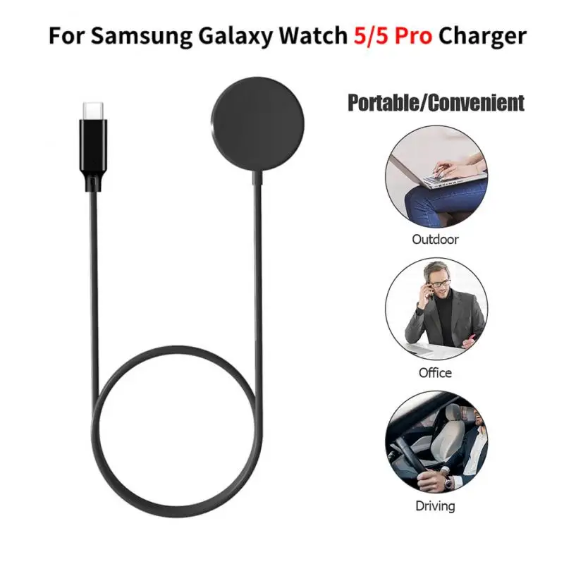 

Charging Cable For Samsung Galaxy Watch 5/5 Pro Watch 40/44/45mm Magnetic Type-c Charger Classic Fast Charger Holder Cradle Dock