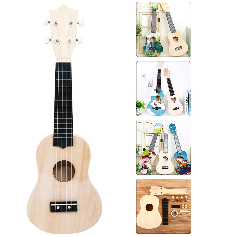 

Kit Diy Ukulele Hand Making Made Assembly Craftsukelele Instrument Kids Supplies Material Guitar Beginner