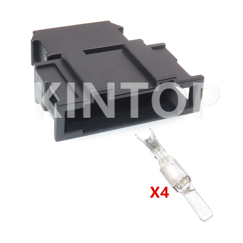 1 компл. 4 контакта 191972704 1-929591-1 Автомобильный пластиковый корпус с незапечатанной розеткой для VW Audi автомобильный тормоз фоторазъем 4D0972704