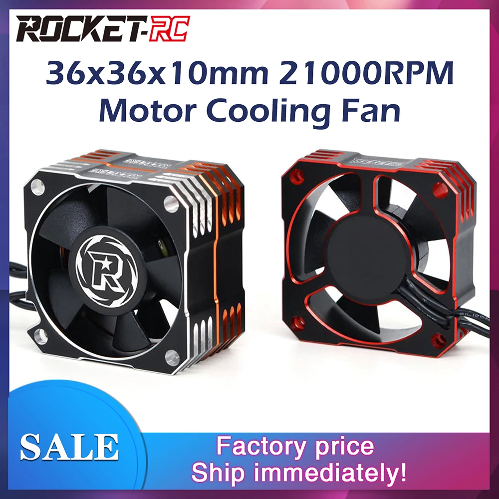 

Металлический охлаждающий вентилятор для двигателя Rocket 35 мм, 8,5 В/21000 об/мин, семейный вентилятор для 1/10 1/12 1/8 радиоуправляемого автомобиля, с...