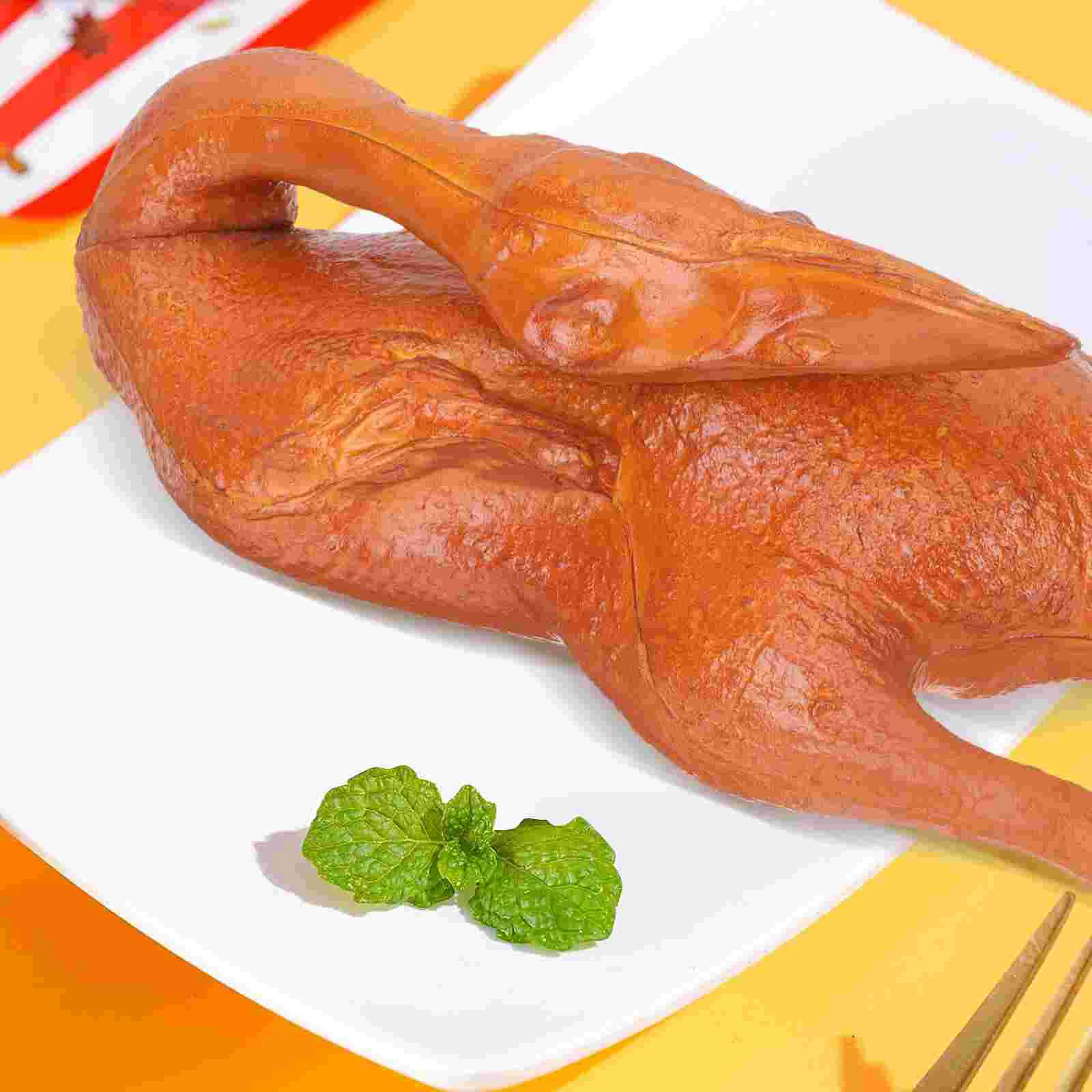 

Fake Food Photo Props Artificial Roast Duck Model Realistic Simulated Roasted Pvc Models