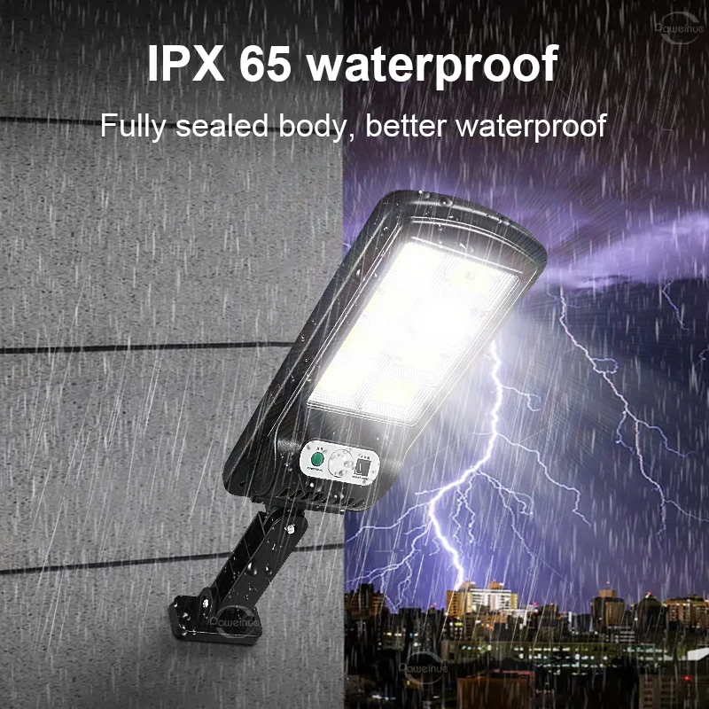 Наружный солнечный свет Светодиодный уличный фонарь Прожектор Солнечная панель