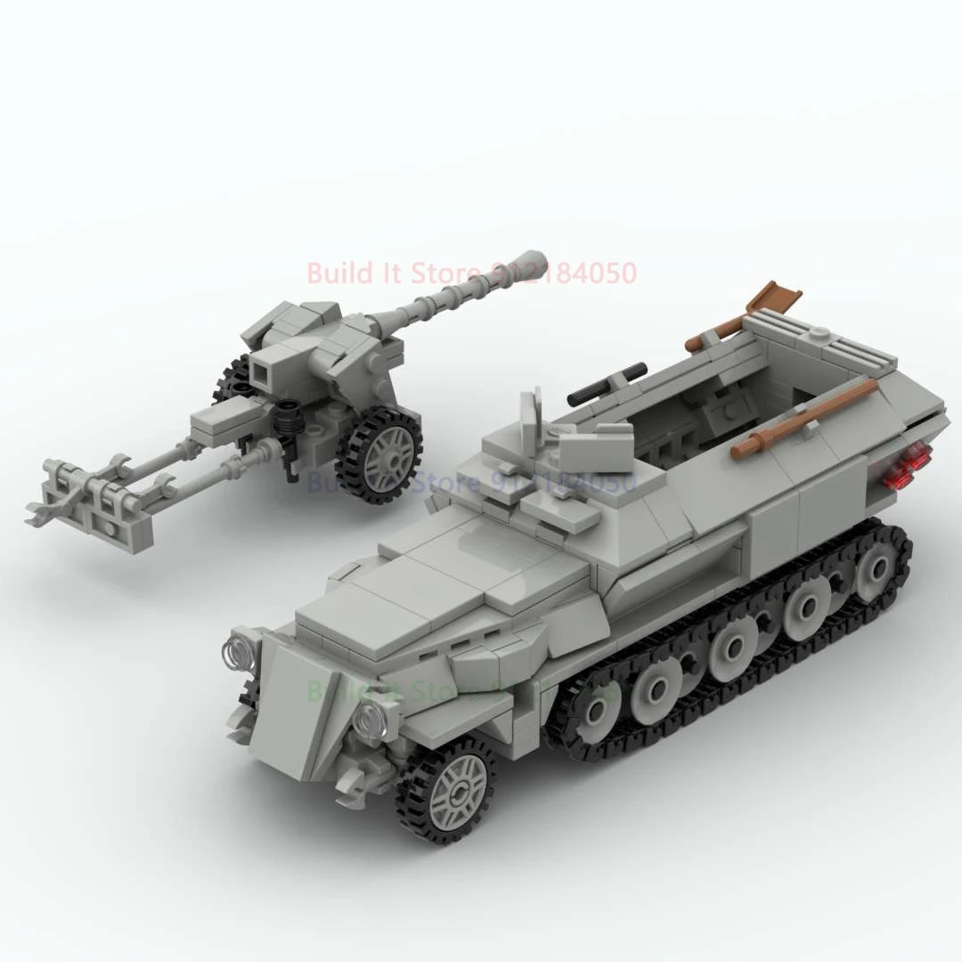 

WW2 Weapons Block Toy sdkfz 251 Half-tracked armored delivery vehicle Assemblable Models Educational for Children Gifts 543pcs