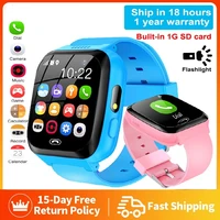 game smart watch kids phone call music play flashlight 6 games passometer with 1gb sd card smartwatch clock for boys girls gifts