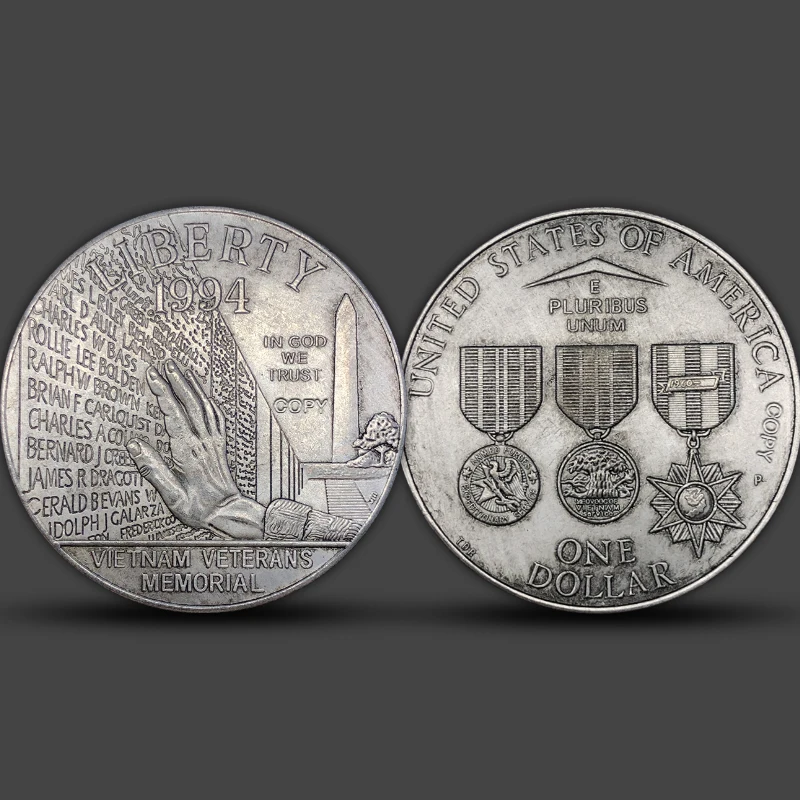 Памятная монета из меди YTYIN День вьетнамской войны 1994 года