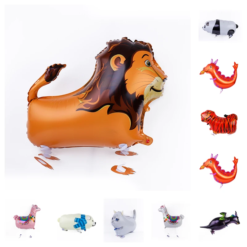 

Walking Animals, Dogs, Dinosaurs, Lions, Tigers, Aluminum Foil Balloons, Helium Baby Anniversary Party Decorations