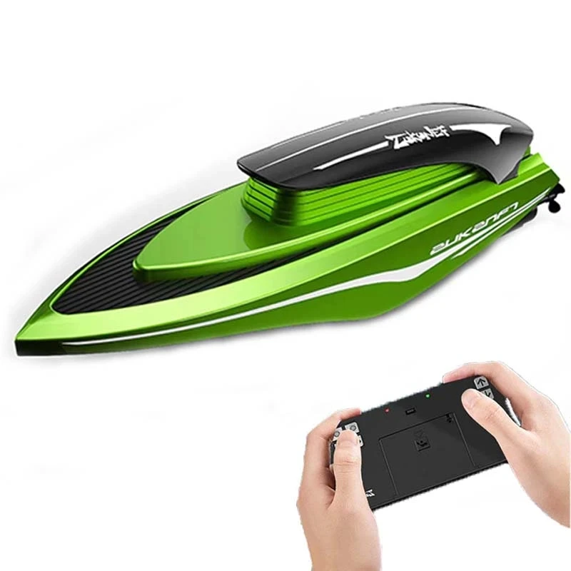 

Mini RC Boat Remote Controlled Ship High Speed with LED Lights 5km/h Palm Boat Summer Water Toy Pool Toys RC Water Children Toy